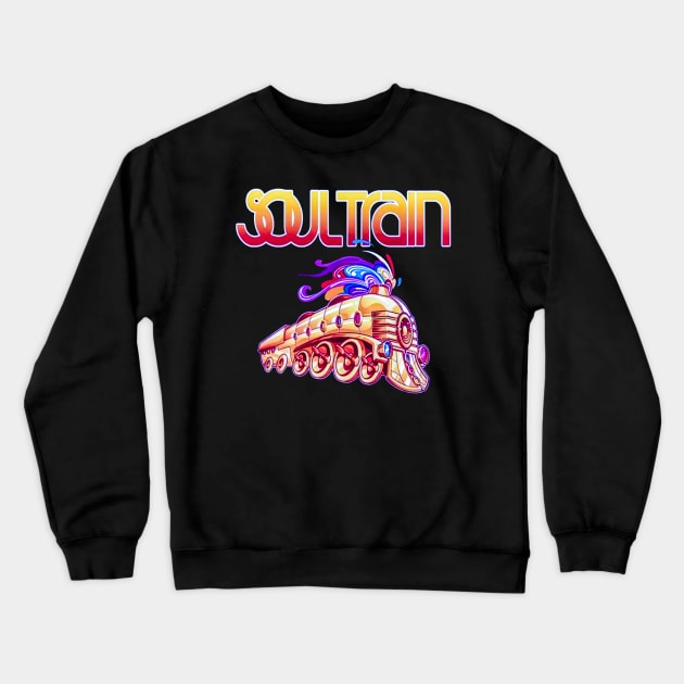 soul train Crewneck Sweatshirt by adon aska